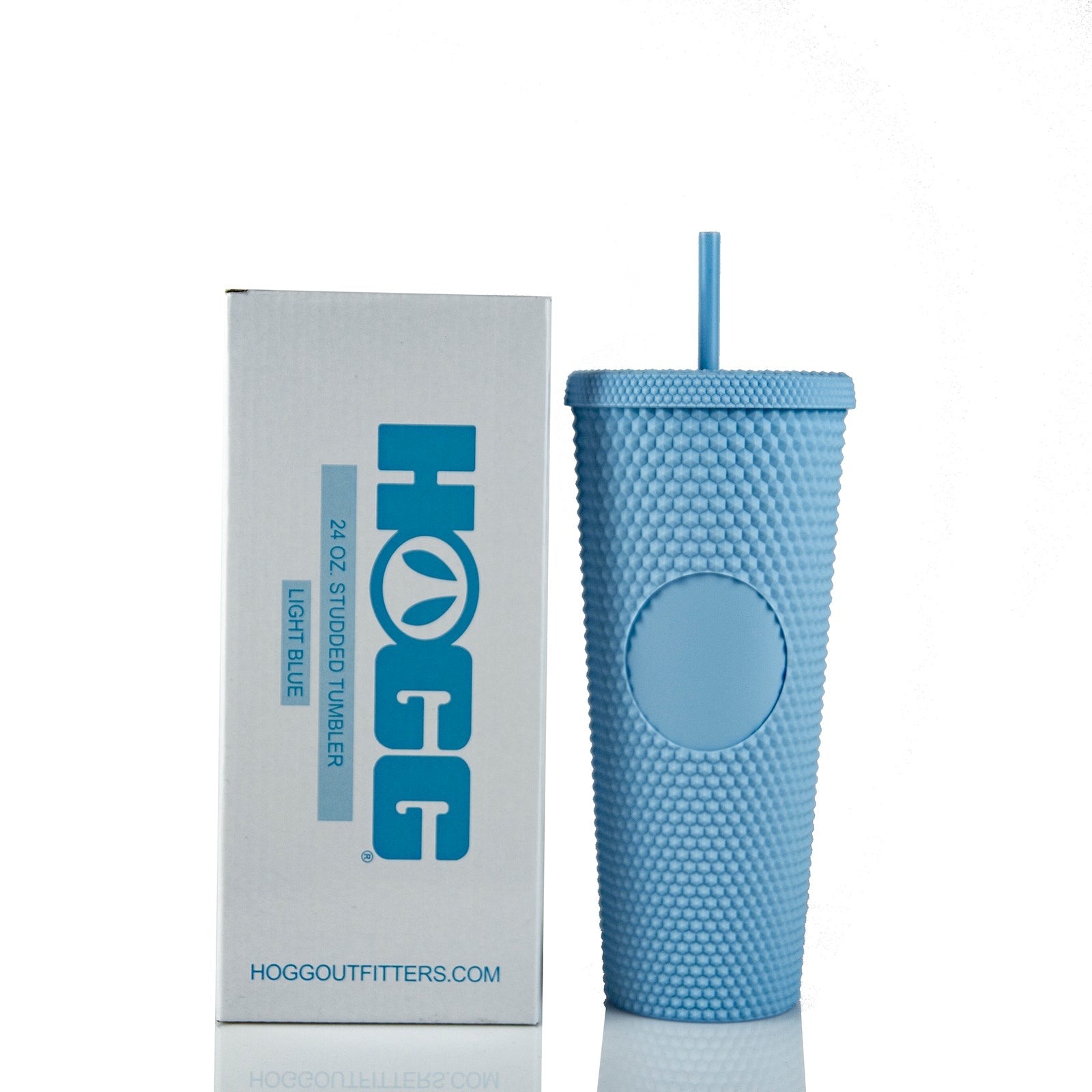 24oz Studded Tumbler | Double Wall with Straw & Matching Lid