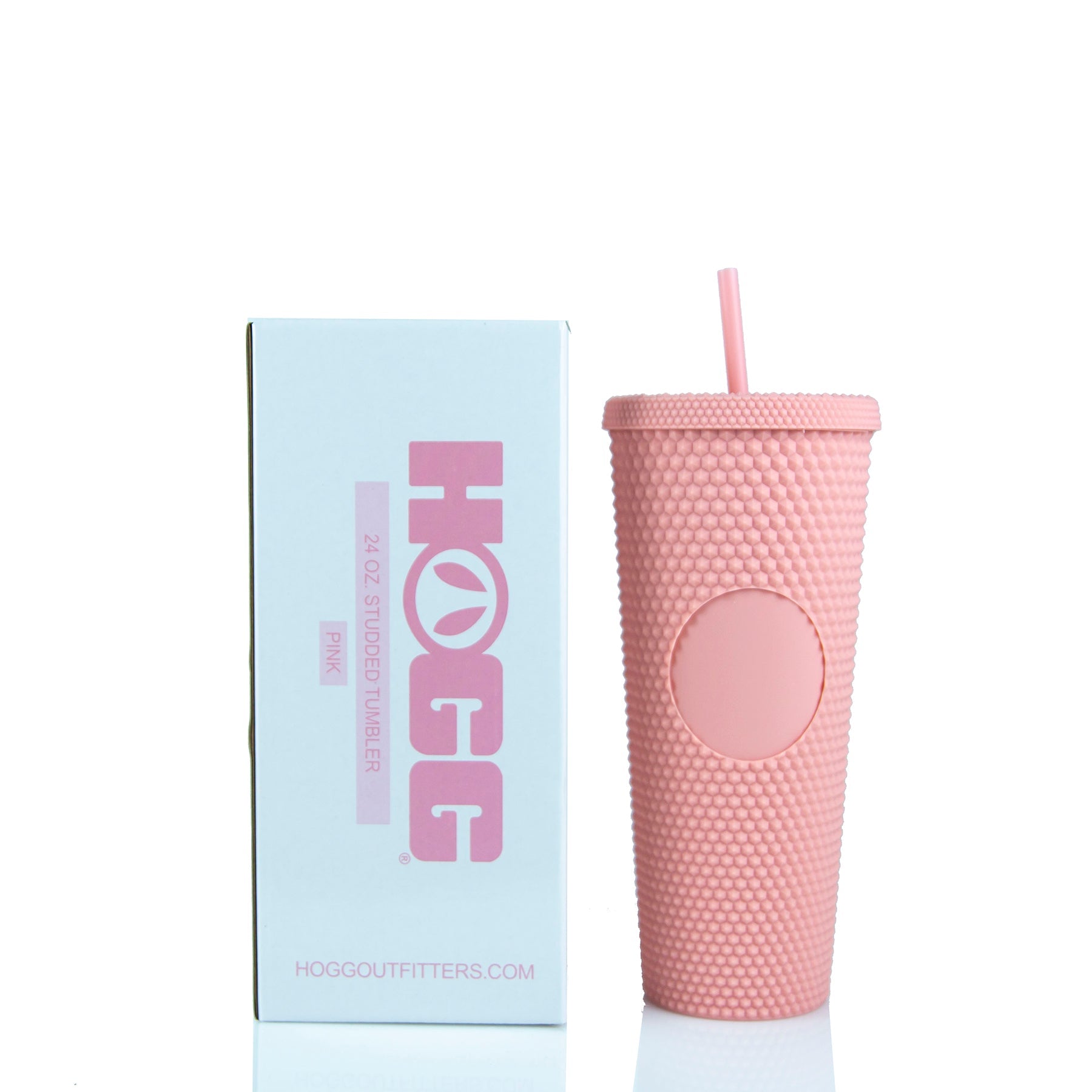 24oz Studded Tumbler | Double Wall with Straw & Matching Lid