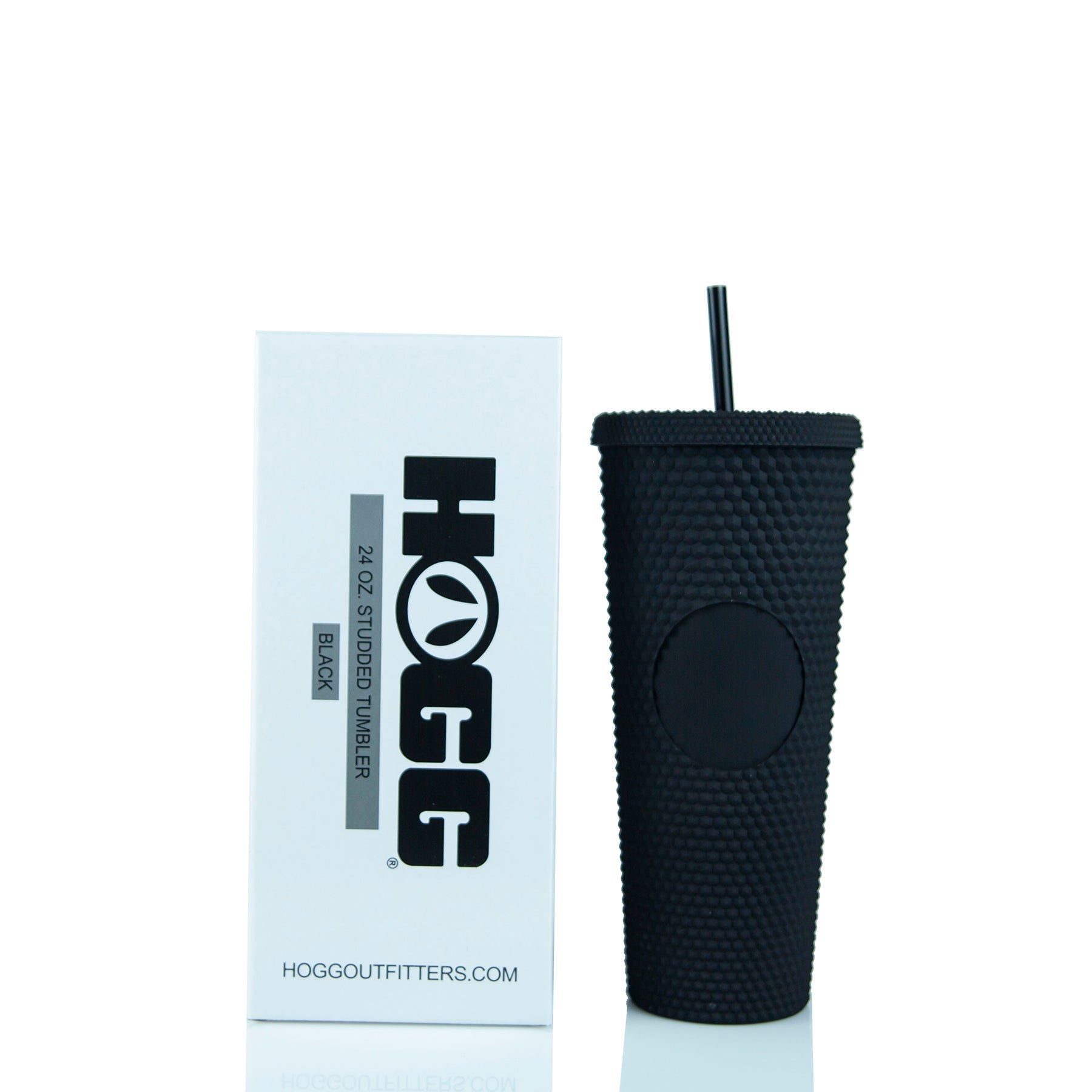 24oz Studded Tumbler | Double Wall with Straw & Matching Lid