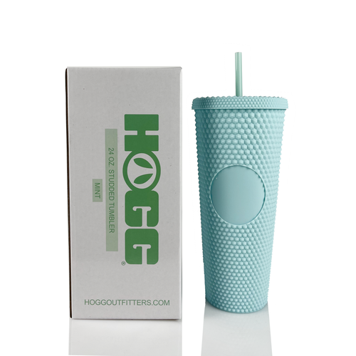 24oz Studded Tumbler | Double Wall with Straw & Matching Lid