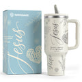 Christian Tumbler 40oz with Handle & Straw | Inspirational Faith Gift for Women