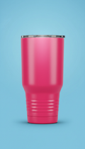 Electric Raspberry stainless steel tumbler