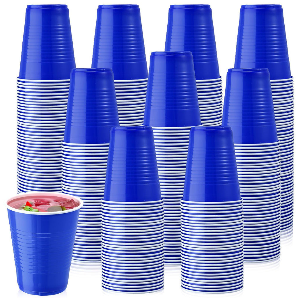 Disposable Party Cups 200-Pack 18oz | Hard Plastic Wedding & Event Tumblers