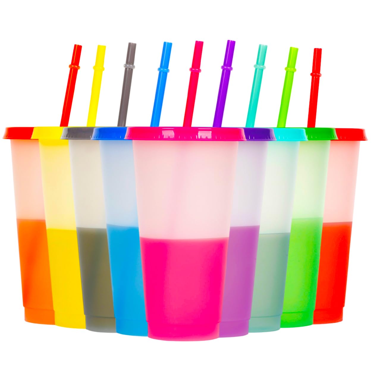 Color Changing Cups 9-Pack 24oz | Party & Travel Tumblers