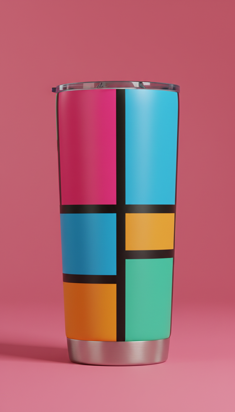 Punchy Mango stainless steel tumbler
