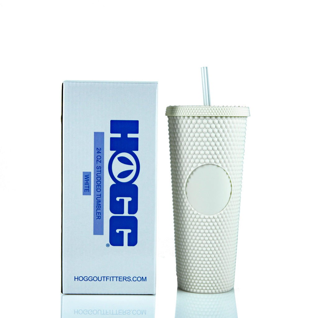 24oz Studded Tumbler | Double Wall with Straw & Matching Lid