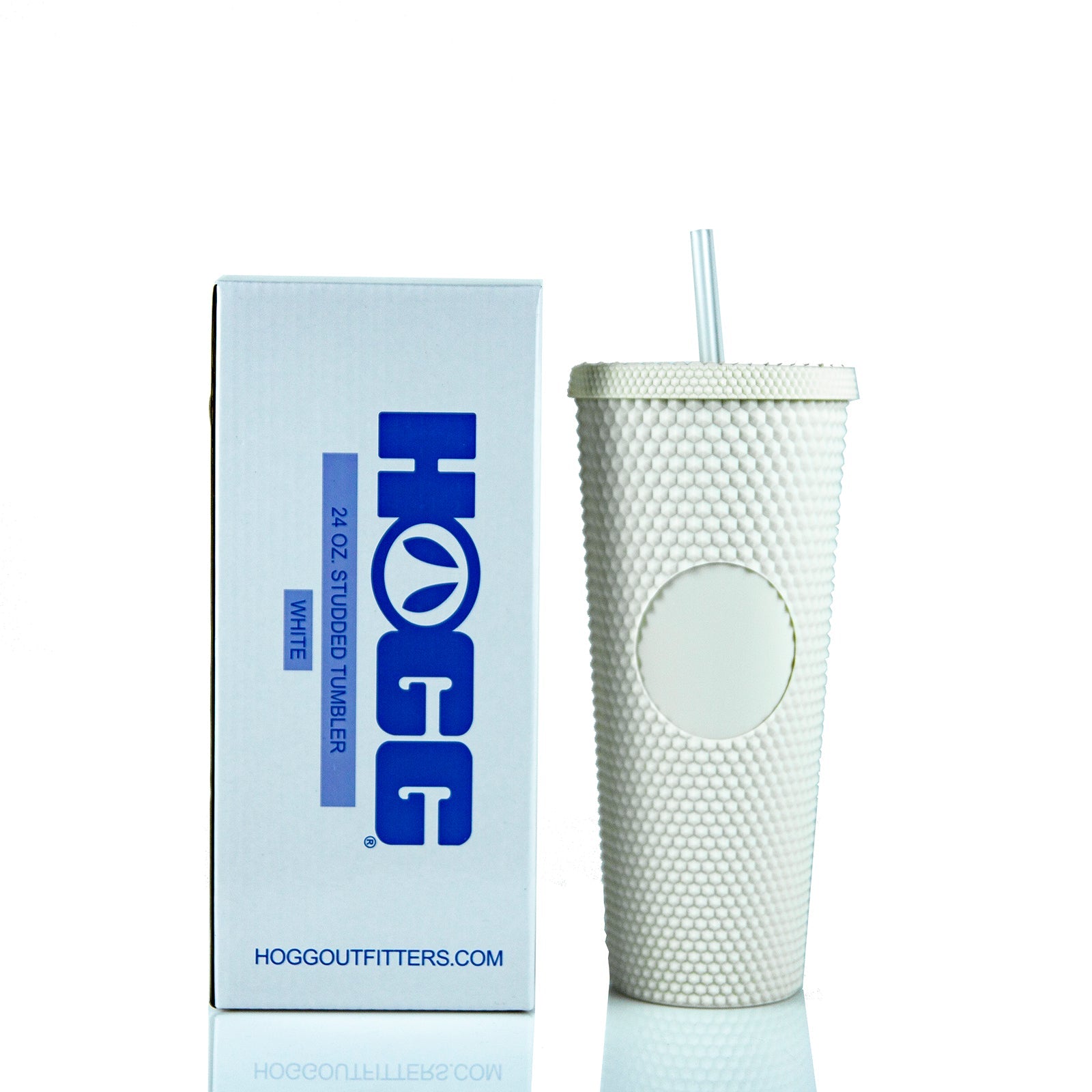 24oz Studded Tumbler | Double Wall with Straw & Matching Lid