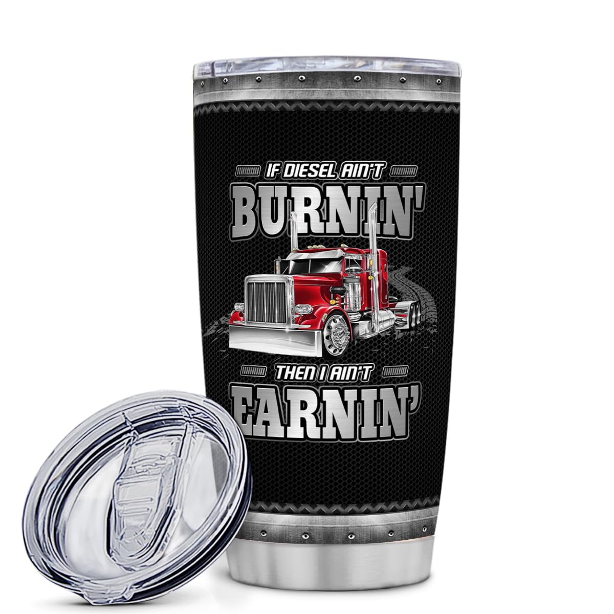 Truck Driver Tumbler 20oz | Insulated Trucker Gift Coffee Travel Mug