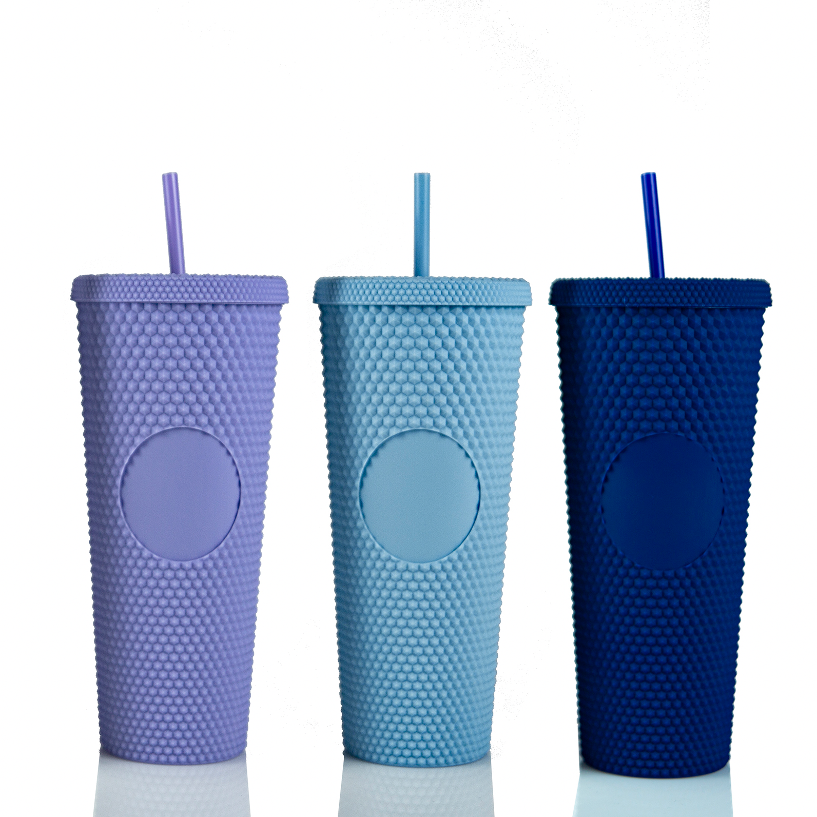 24oz Studded Tumbler | Double Wall with Straw & Matching Lid