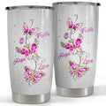 Butterfly Jewelry Style Tumbler 20oz | Insulated Gift Tumbler for Women
