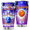 Bowling Ball Tumbler 20oz | Insulated Stainless Steel Bowling Gift for Men & Women